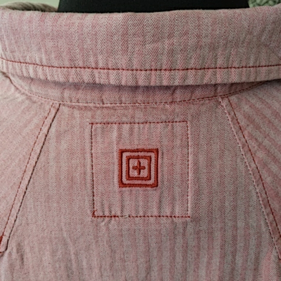 5.11 Pink Snap Button Down Tactical shirt. S EUC - Picture 8 of 8